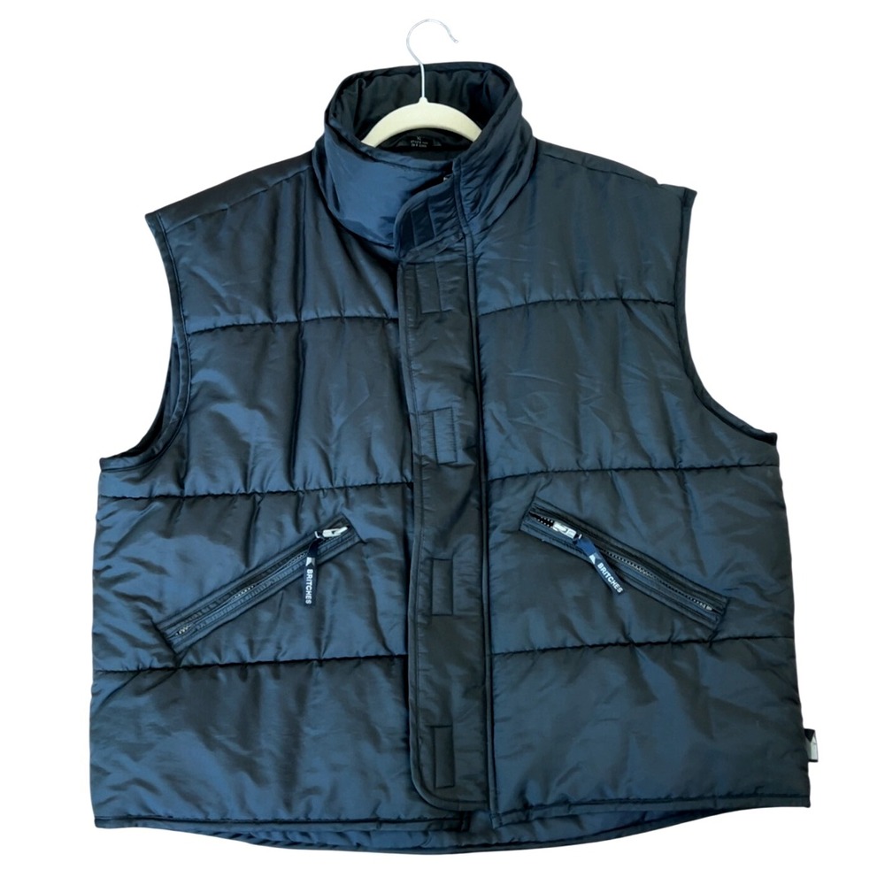 Men's Britches black puffer‎ vest size XL